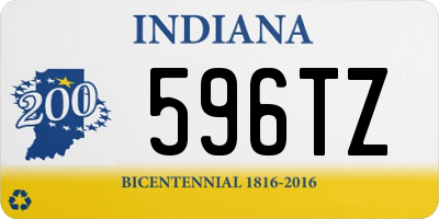 IN license plate 596TZ