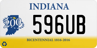 IN license plate 596UB