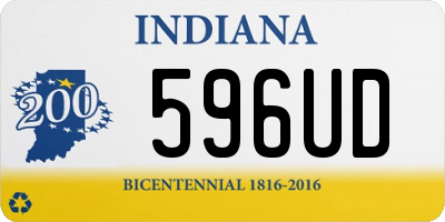IN license plate 596UD