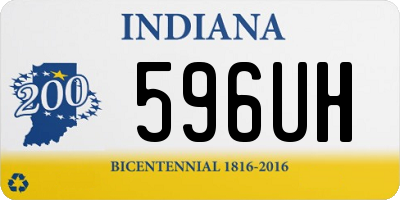 IN license plate 596UH