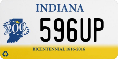 IN license plate 596UP