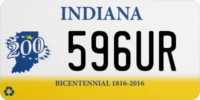 IN license plate 596UR