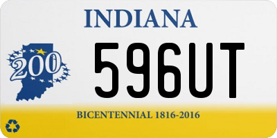 IN license plate 596UT