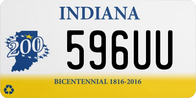 IN license plate 596UU