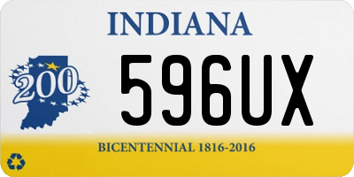 IN license plate 596UX