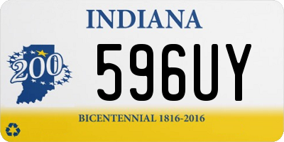 IN license plate 596UY