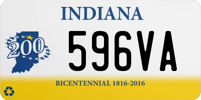 IN license plate 596VA
