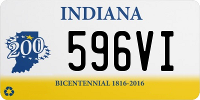IN license plate 596VI