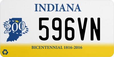 IN license plate 596VN