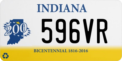 IN license plate 596VR