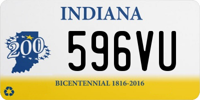 IN license plate 596VU