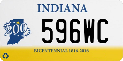 IN license plate 596WC