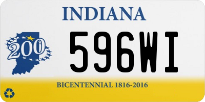 IN license plate 596WI