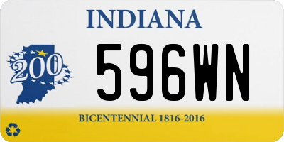 IN license plate 596WN