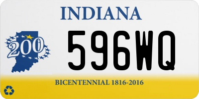 IN license plate 596WQ