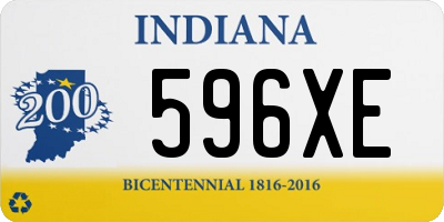 IN license plate 596XE