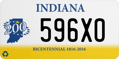 IN license plate 596XO