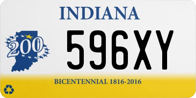 IN license plate 596XY