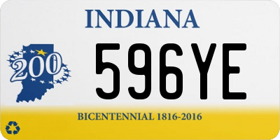 IN license plate 596YE