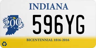 IN license plate 596YG