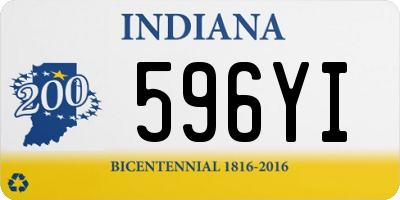 IN license plate 596YI