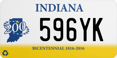 IN license plate 596YK