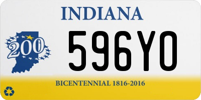 IN license plate 596YO