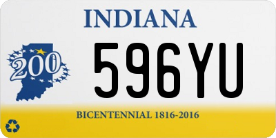 IN license plate 596YU