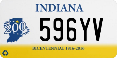 IN license plate 596YV