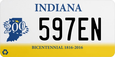 IN license plate 597EN