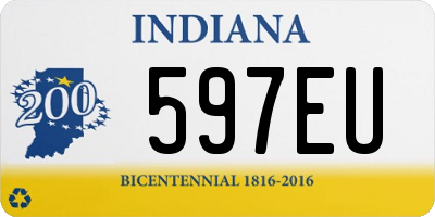 IN license plate 597EU