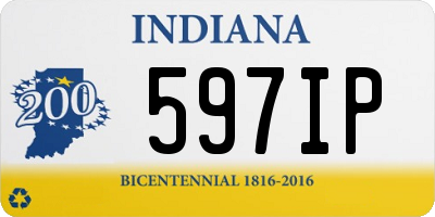 IN license plate 597IP