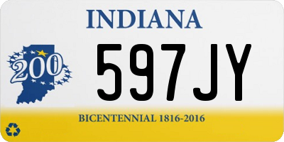 IN license plate 597JY