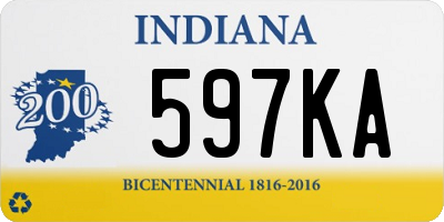 IN license plate 597KA