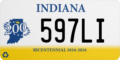 IN license plate 597LI