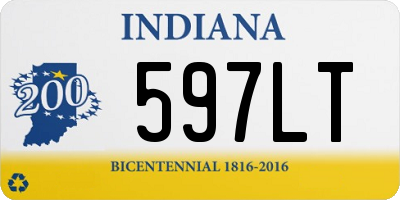 IN license plate 597LT