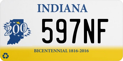 IN license plate 597NF