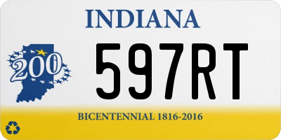 IN license plate 597RT