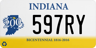 IN license plate 597RY