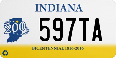 IN license plate 597TA