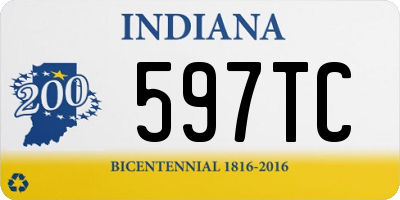 IN license plate 597TC