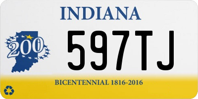 IN license plate 597TJ