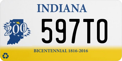 IN license plate 597TO