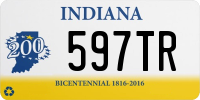 IN license plate 597TR