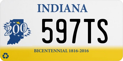 IN license plate 597TS