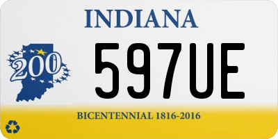 IN license plate 597UE