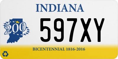 IN license plate 597XY