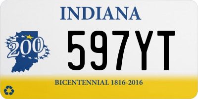 IN license plate 597YT