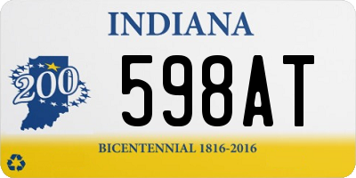 IN license plate 598AT