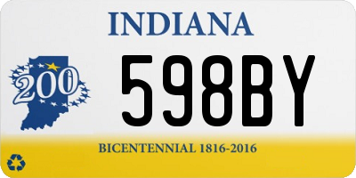 IN license plate 598BY